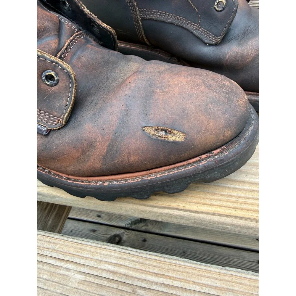 Red Wing 620 LoggerMax Men's 13 D Waterproof Work Boots Distressed USA Soft Toe